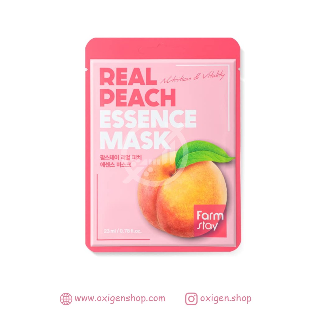 ماسک ورقه ای فارم استی مدل Real Peach