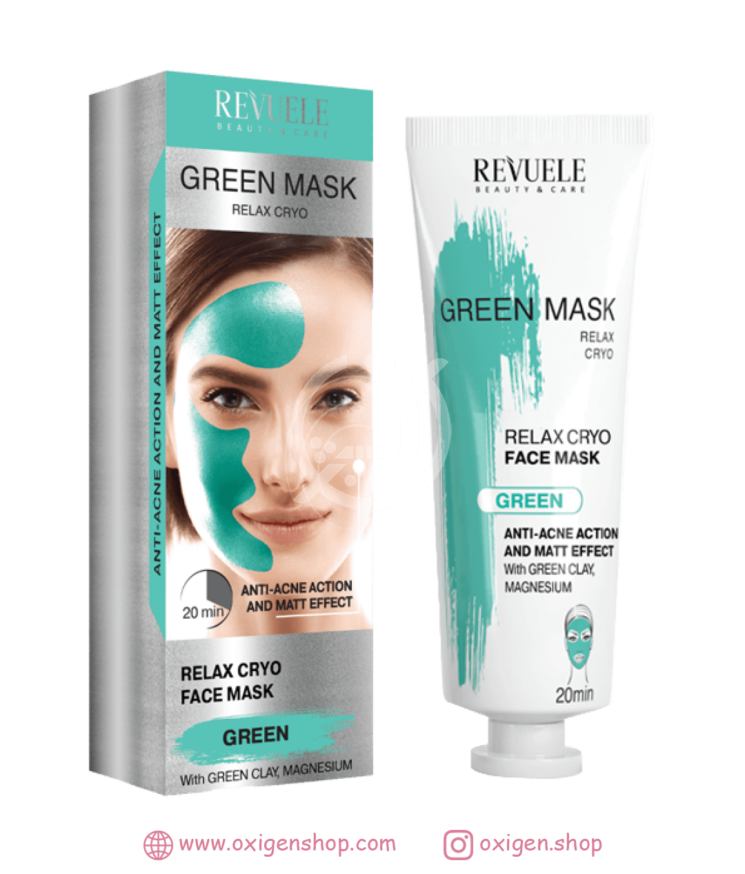 ماسک خاک رس سبز ریول ماسک خاک رس سبز ریول