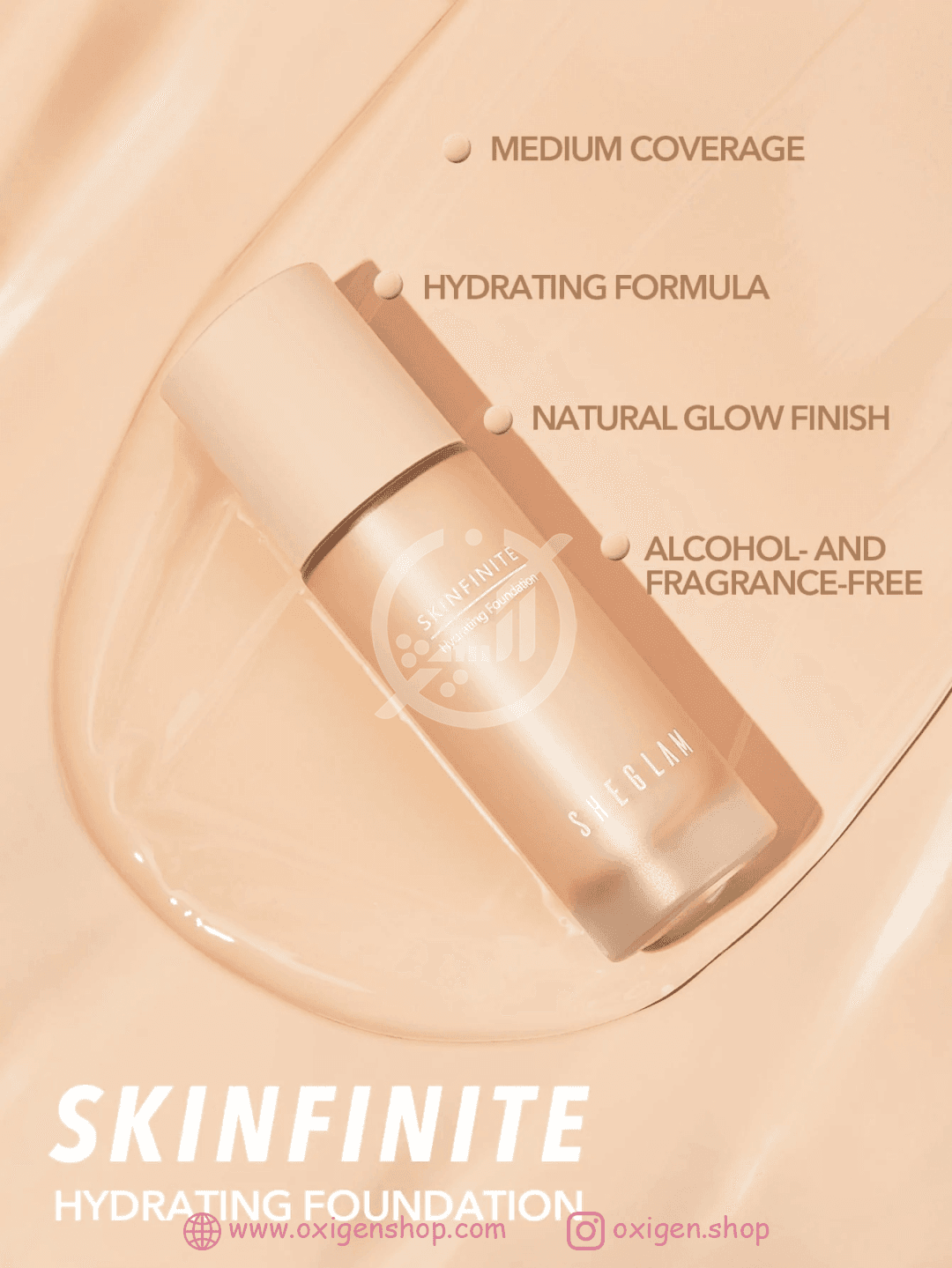 کرم پودر شیگلم مدل Skinfinite Hydrating کرم پودر شیگلم مدل Skinfinite Hydrating