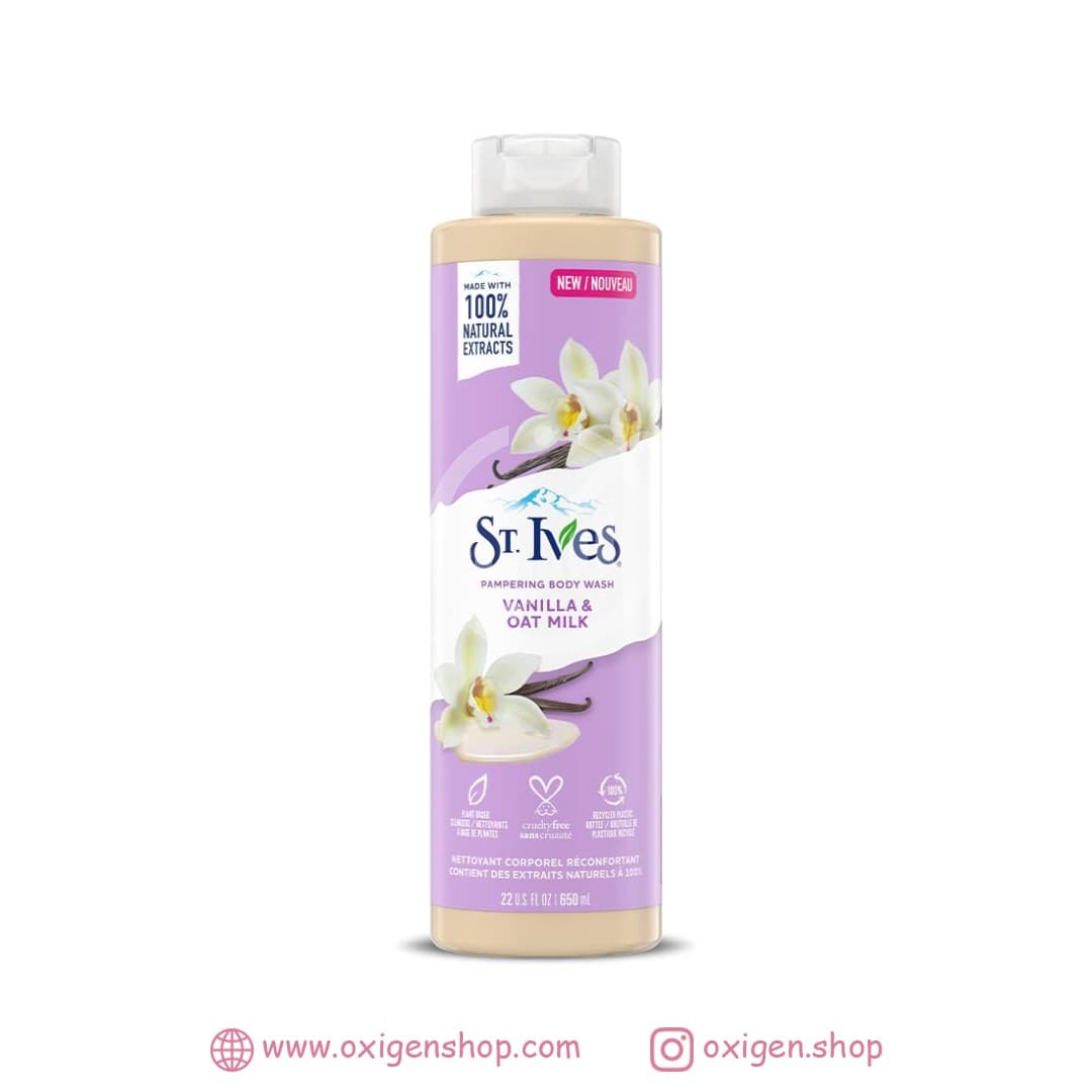 شوینده بدن سنت ایوز مدل vanilla and oat milk شوینده بدن سنت ایوز مدل vanilla and oat milk