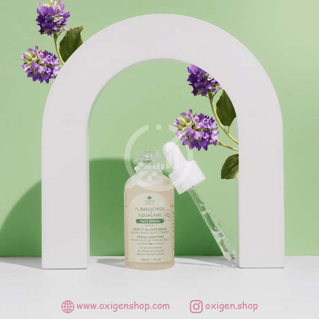 سرم رتینول نیچر اسپل مدل Bakuchiol 1% + Squalane سرم رتینول نیچر اسپل مدل Bakuchiol 1% + Squalane