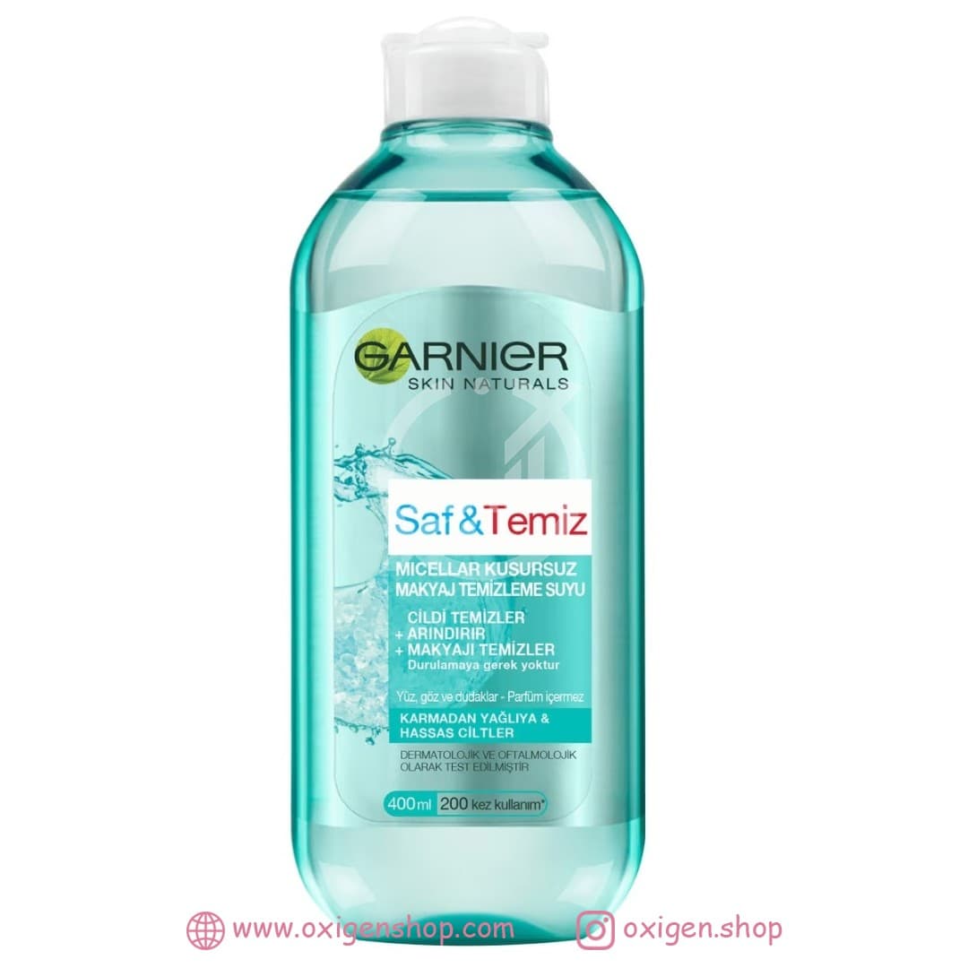 میسلارواتر گارنیر مدل saf & temiz میسلارواتر گارنیر مدل saf & temiz