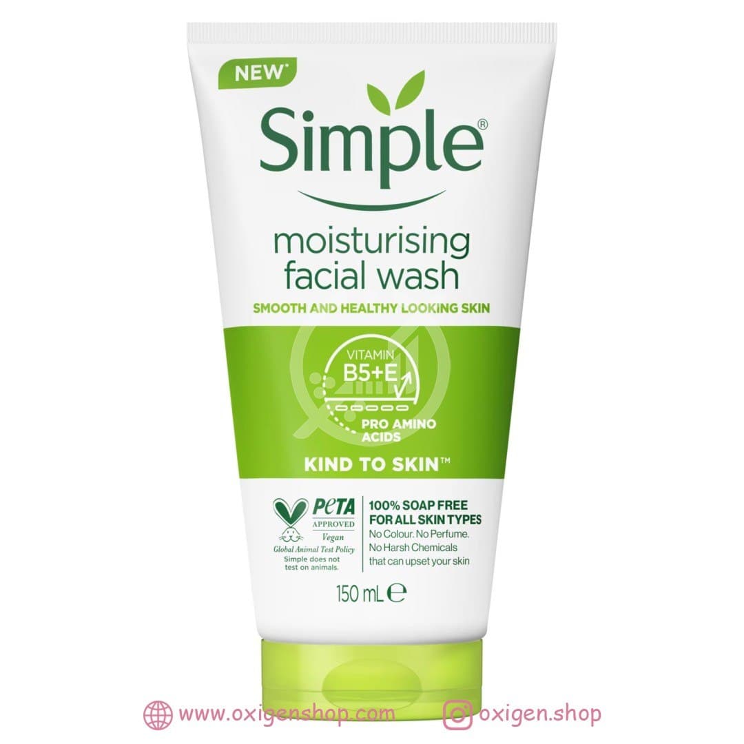 ژل شوینده صورت سیمپل مدل Moisturising ژل شوینده صورت سیمپل مدل Moisturising