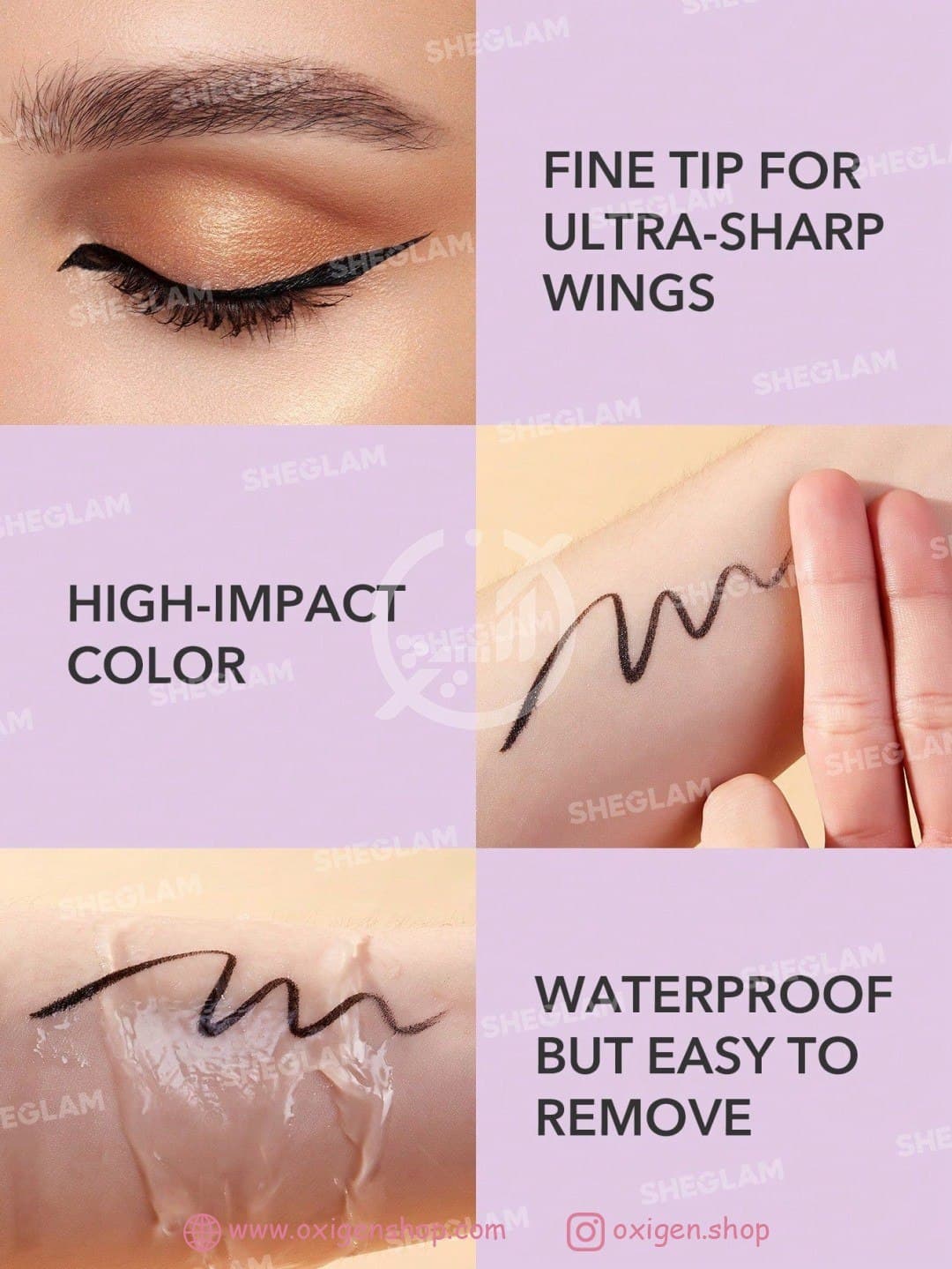 خط چشم مایع شیگلم مدل ETERNAL BEAUTY خط چشم مایع شیگلم مدل ETERNAL BEAUTY