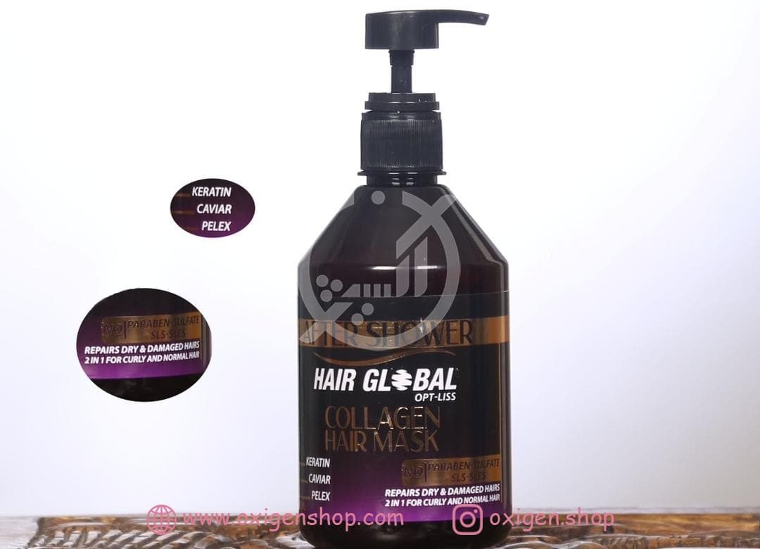 ماسک مو هیر گلوبال مدل collagen ماسک مو هیر گلوبال مدل collagen