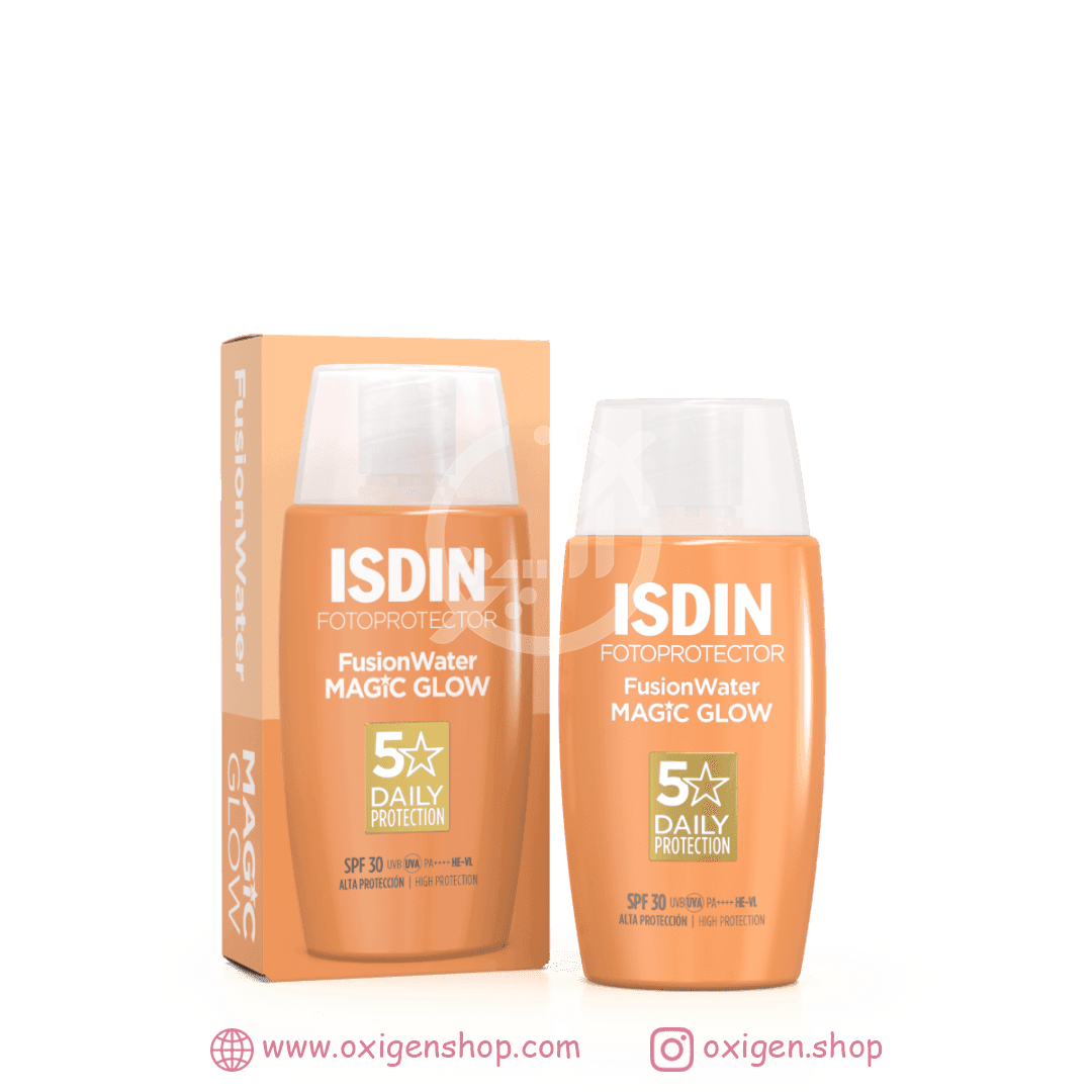 ضدآفتاب فیوژن واتر ایزدین مدل MAGIC GLOW ضدآفتاب فیوژن واتر ایزدین مدل MAGIC GLOW