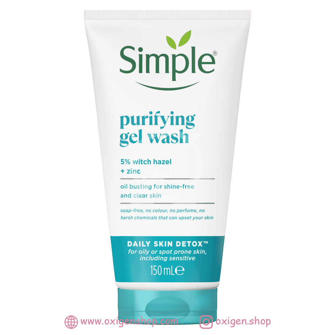 ژل شستشو صورت سیمپل مدل Daily Skin Detox ژل شستشو صورت سیمپل مدل Daily Skin Detox