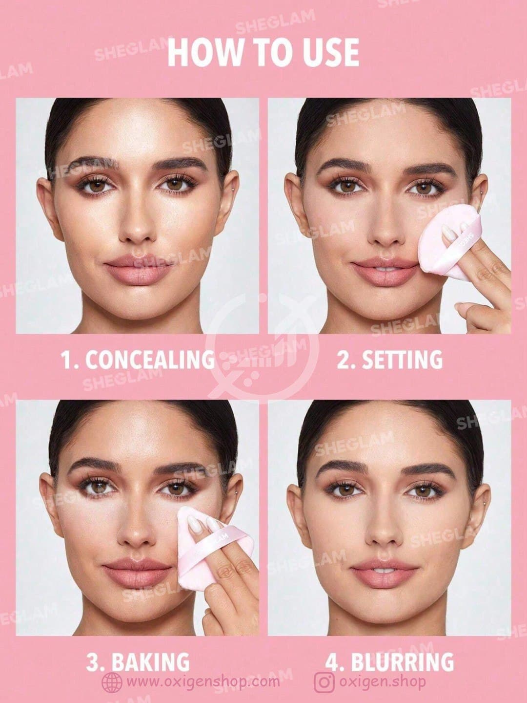 پاف آرایشی شیگلم مدل Insta-Ready پاف آرایشی شیگلم مدل Insta-Ready