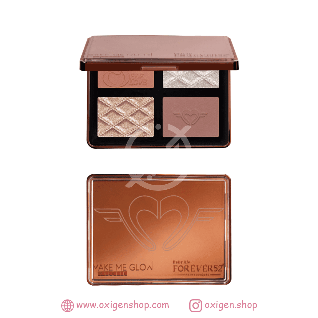 پالت رژگونه و هایلایتر فوراور 52 مدل Make Me پالت رژگونه و هایلایتر فوراور 52 مدل Make Me