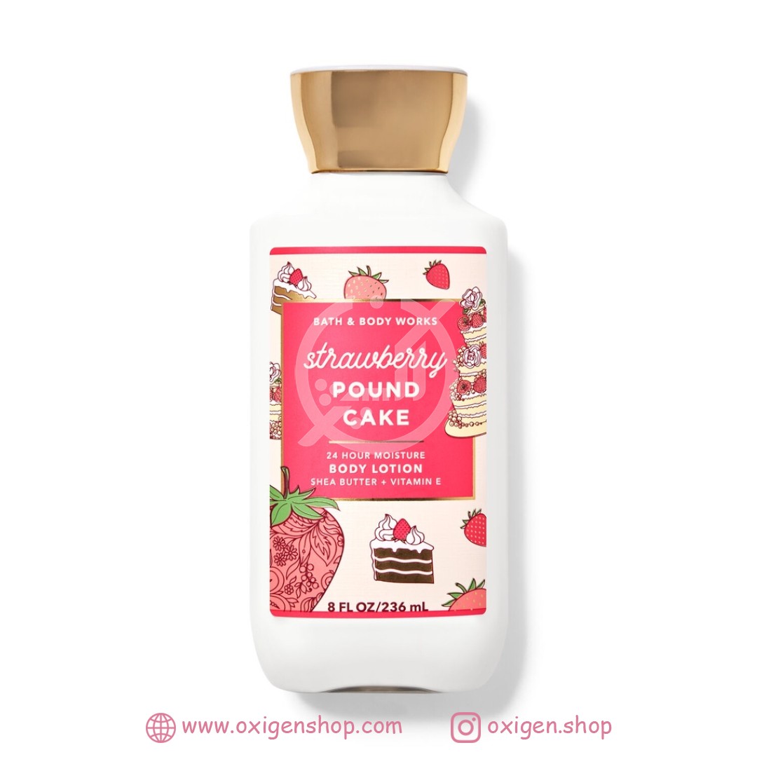 لوسیون بدن بث اند بادی ورکز مدل strawberry pound cake