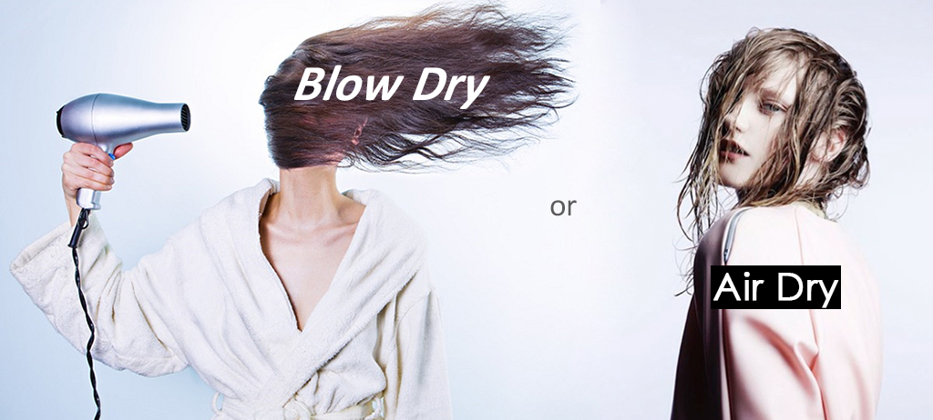 خشک کردن موها با هوا بهتر است یا سشوار؟